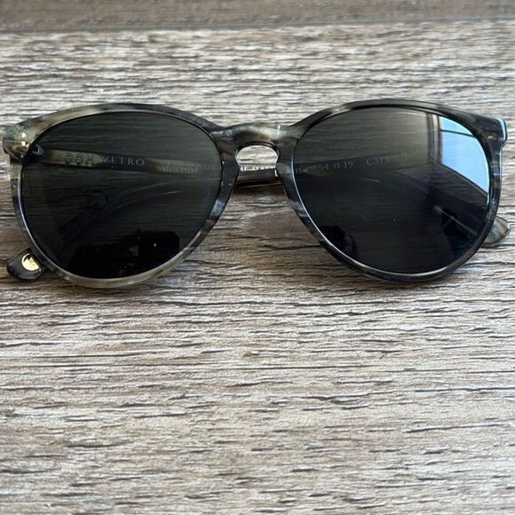 Dom Vetro Lupetta Grey & Black Tortoise Shell Sunglasses Made in Italian Alps - Picture 2 of 7